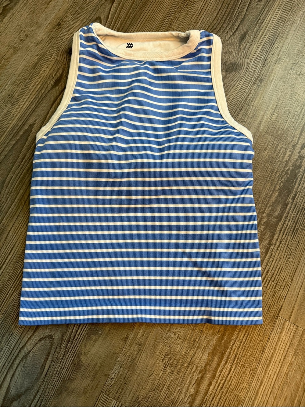 all in motion Blue & White Striped Kids Tank